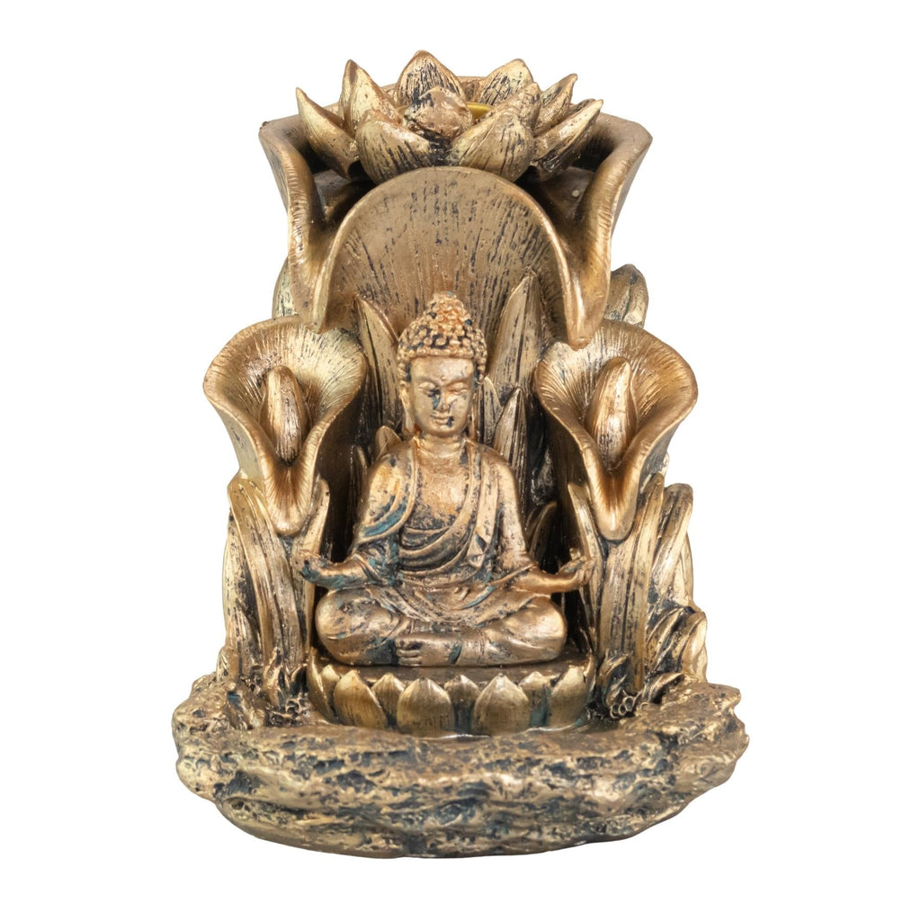 Bronze Buddha Backflow Incense Burner