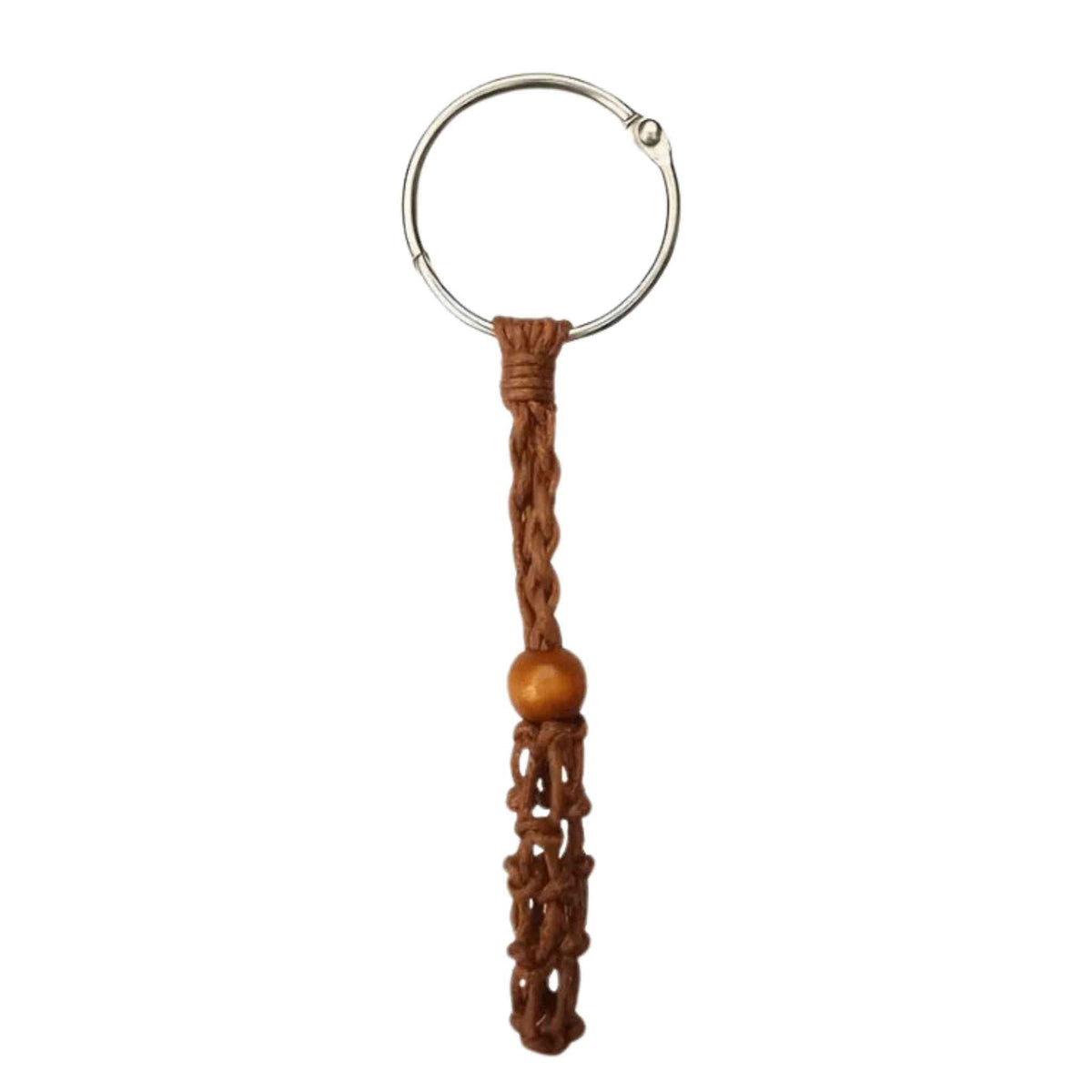 Adjustable Macrame Crystal Holder Keychain