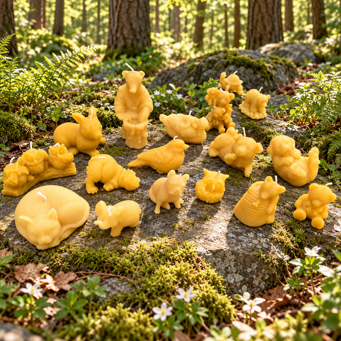 Animal Candles | Cute Creature Collection of Beeswax Candles