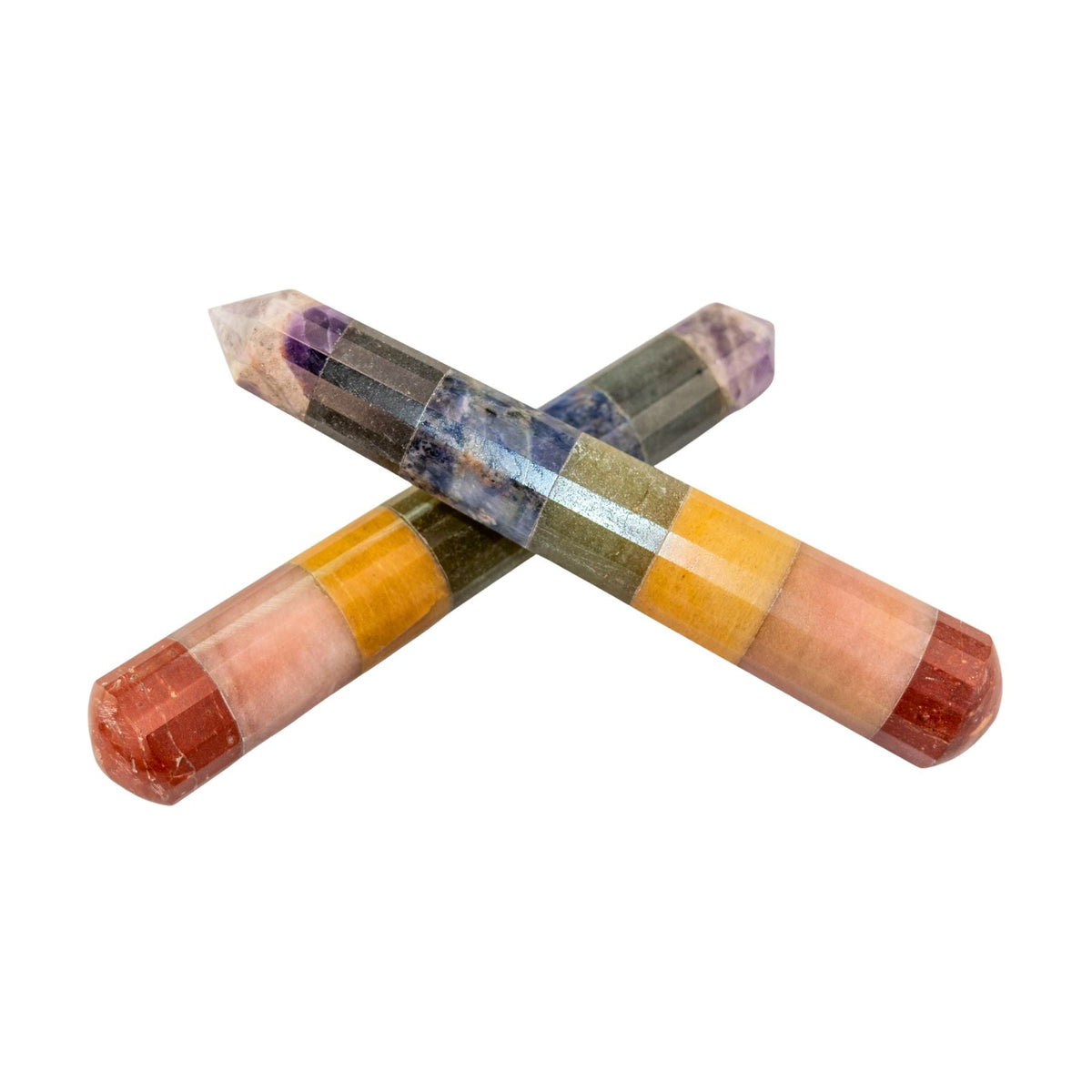 7 Chakra Faceted Wand
