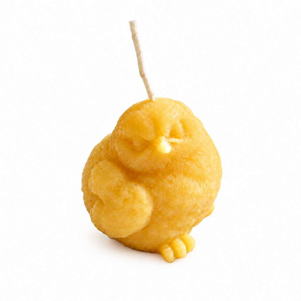 Birdy Perched Beeswax Candle