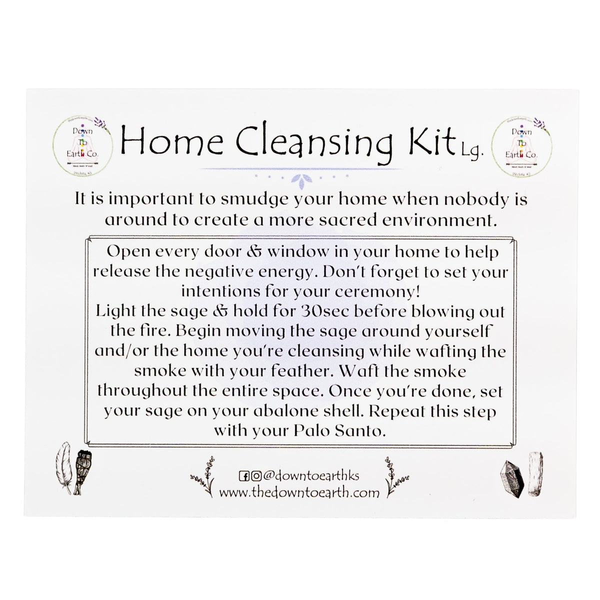 Home Cleansing and Blessings Kit Lg