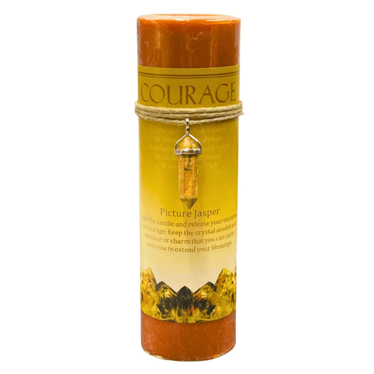 Crystal Energy Pillar Candle