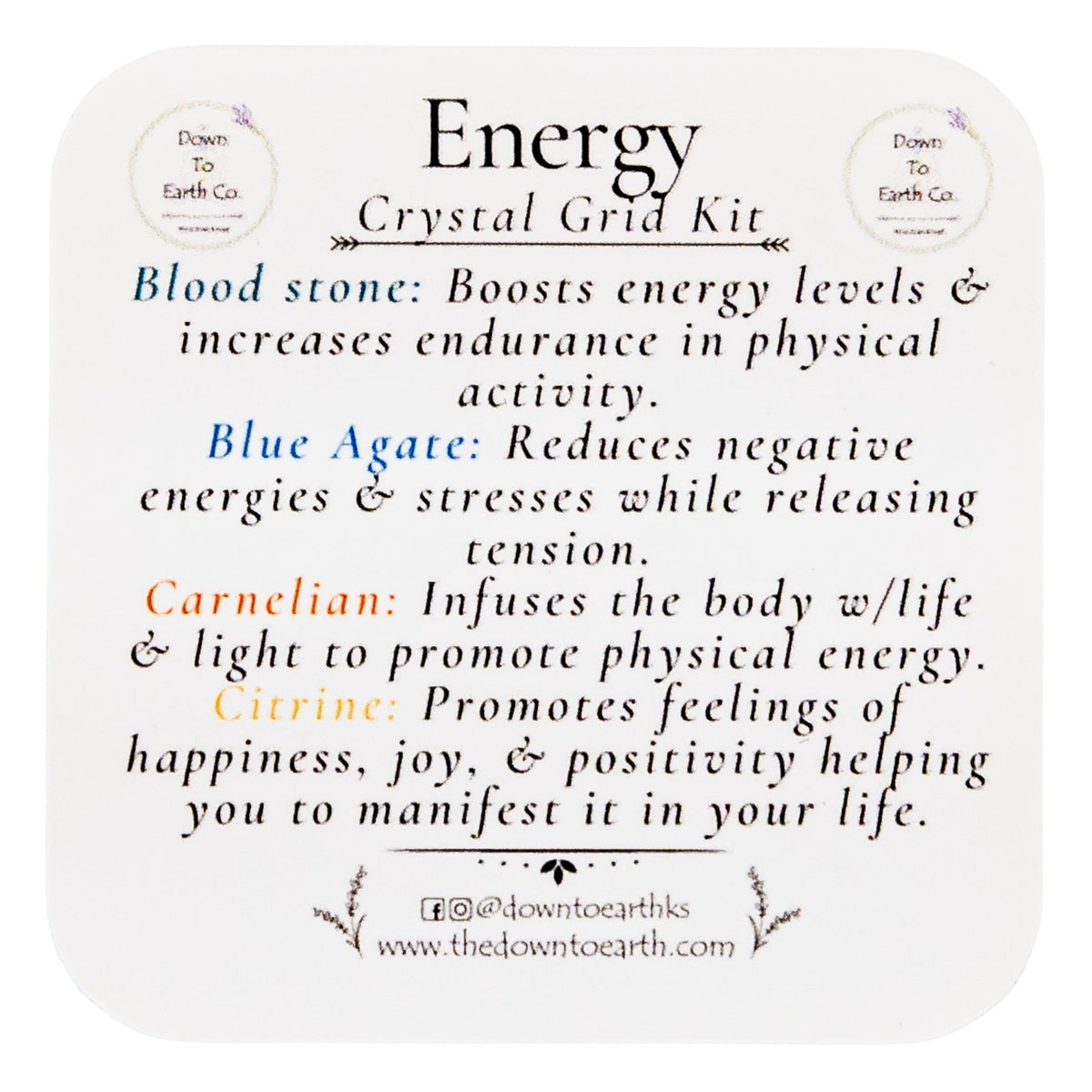 Energy Crystal Grid Kit