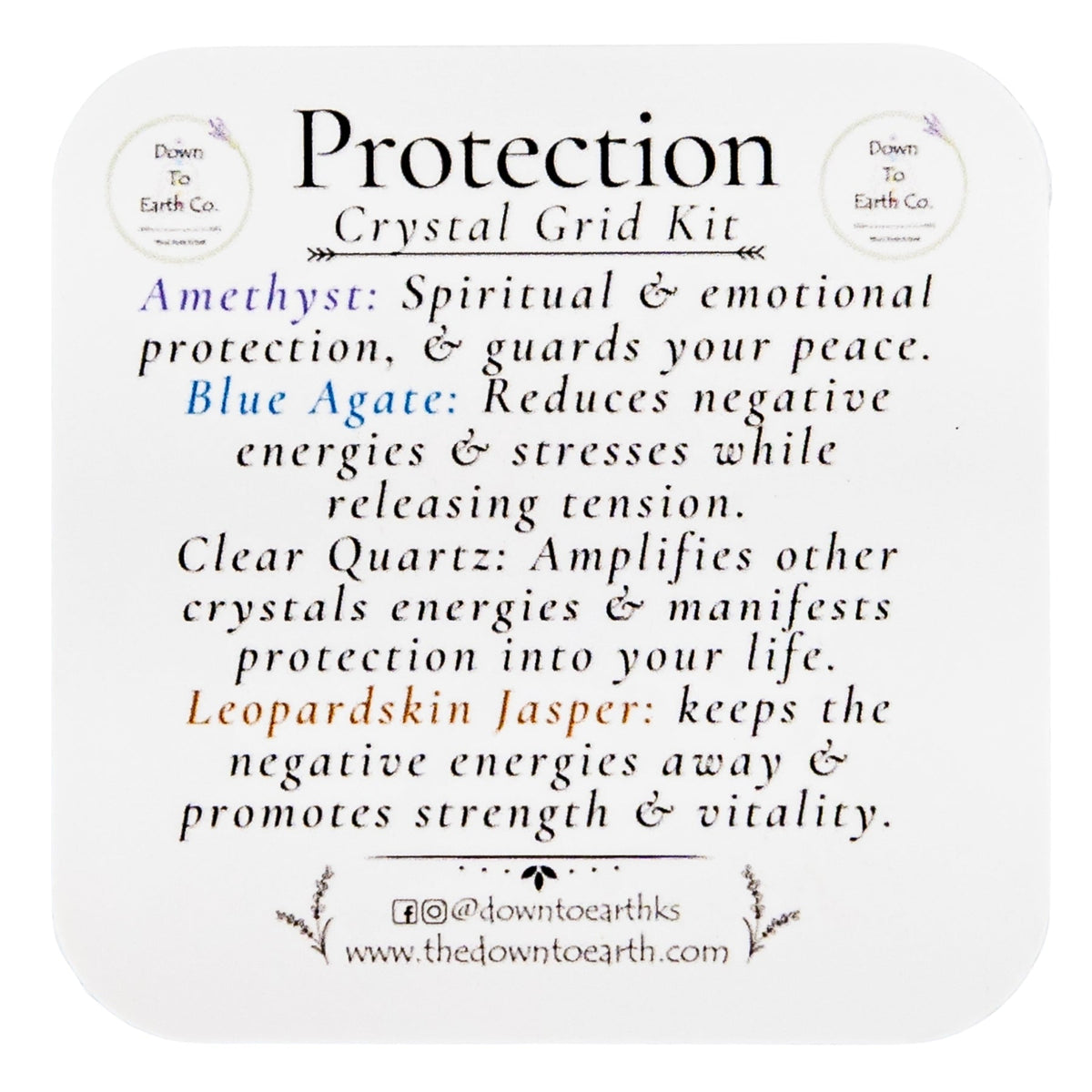 Protection Crystal Grid Kit