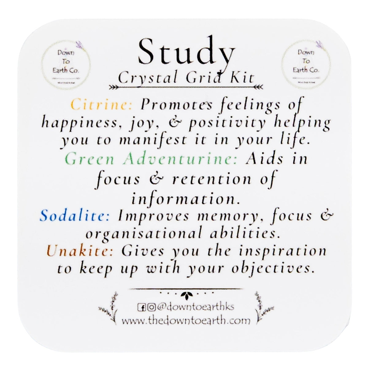 Study Crystal Grid Kit