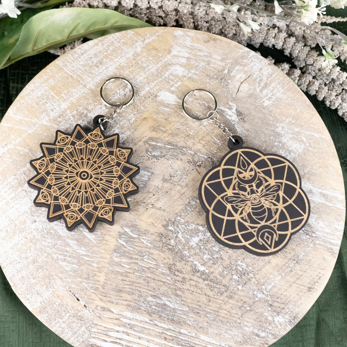 Crystal Grid Keychain