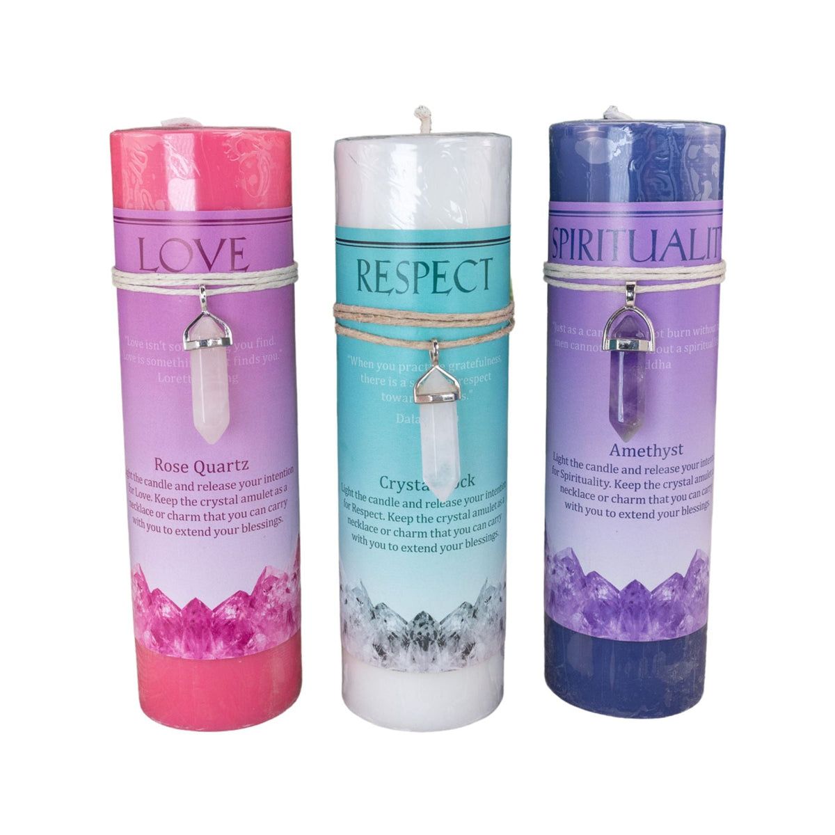 Crystal Energy Pillar Candle