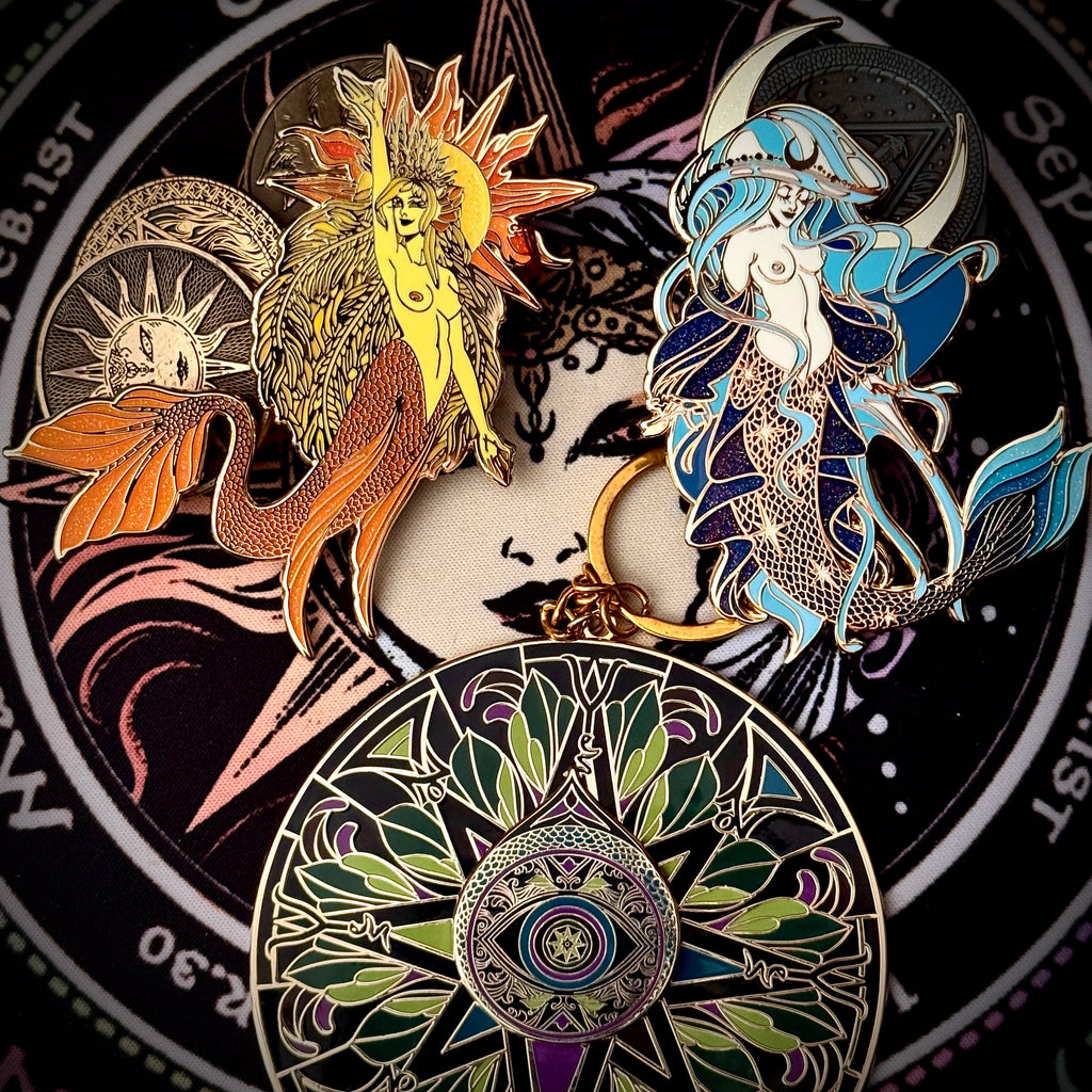 Enamel Charm - Divination Spinner