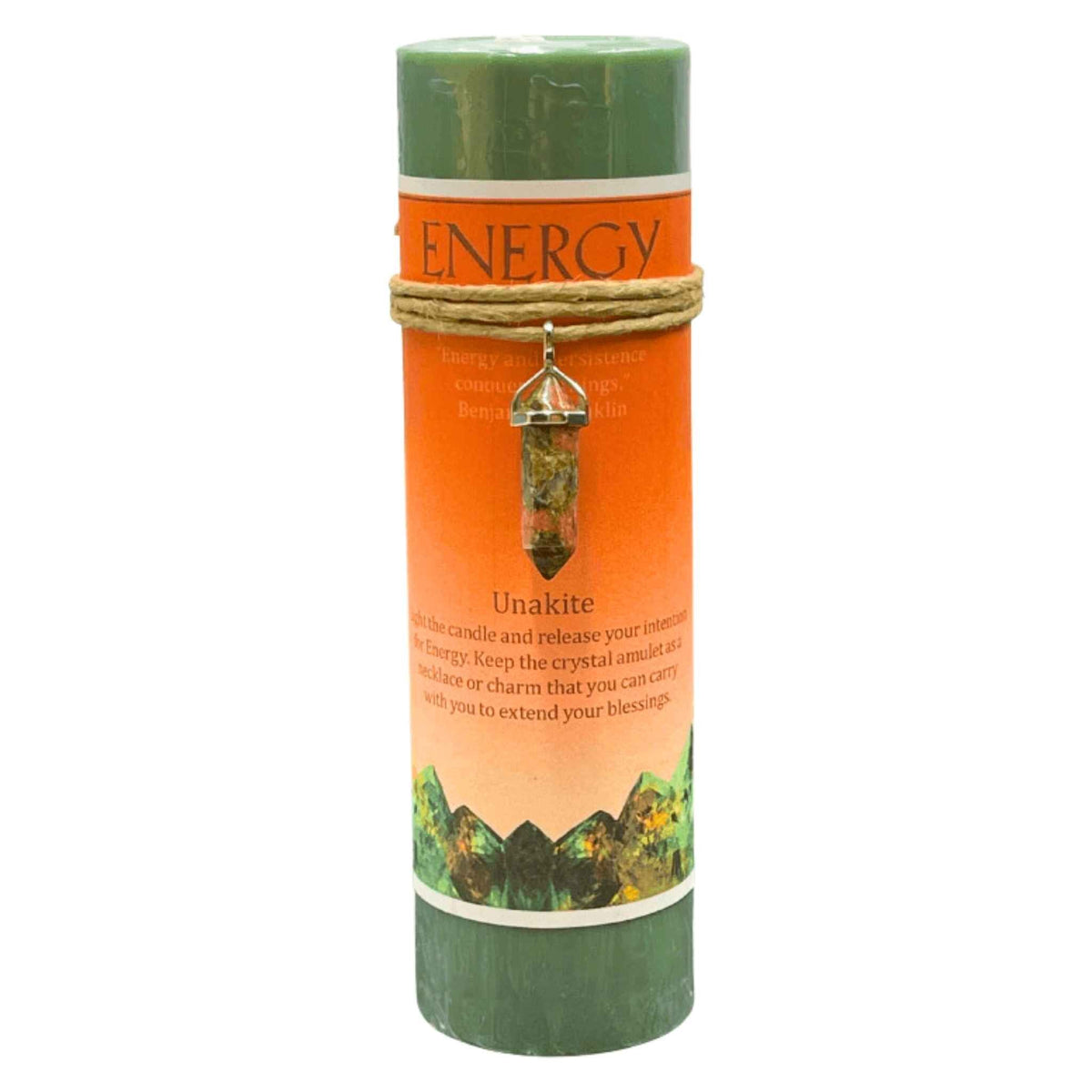 Crystal Energy Pillar Candle