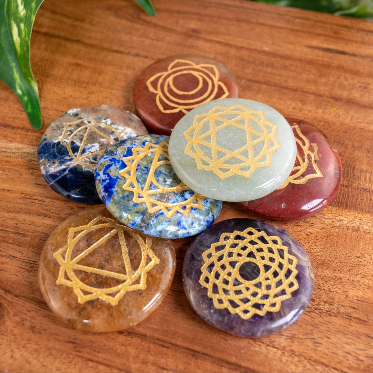 Engraved Chakra Set