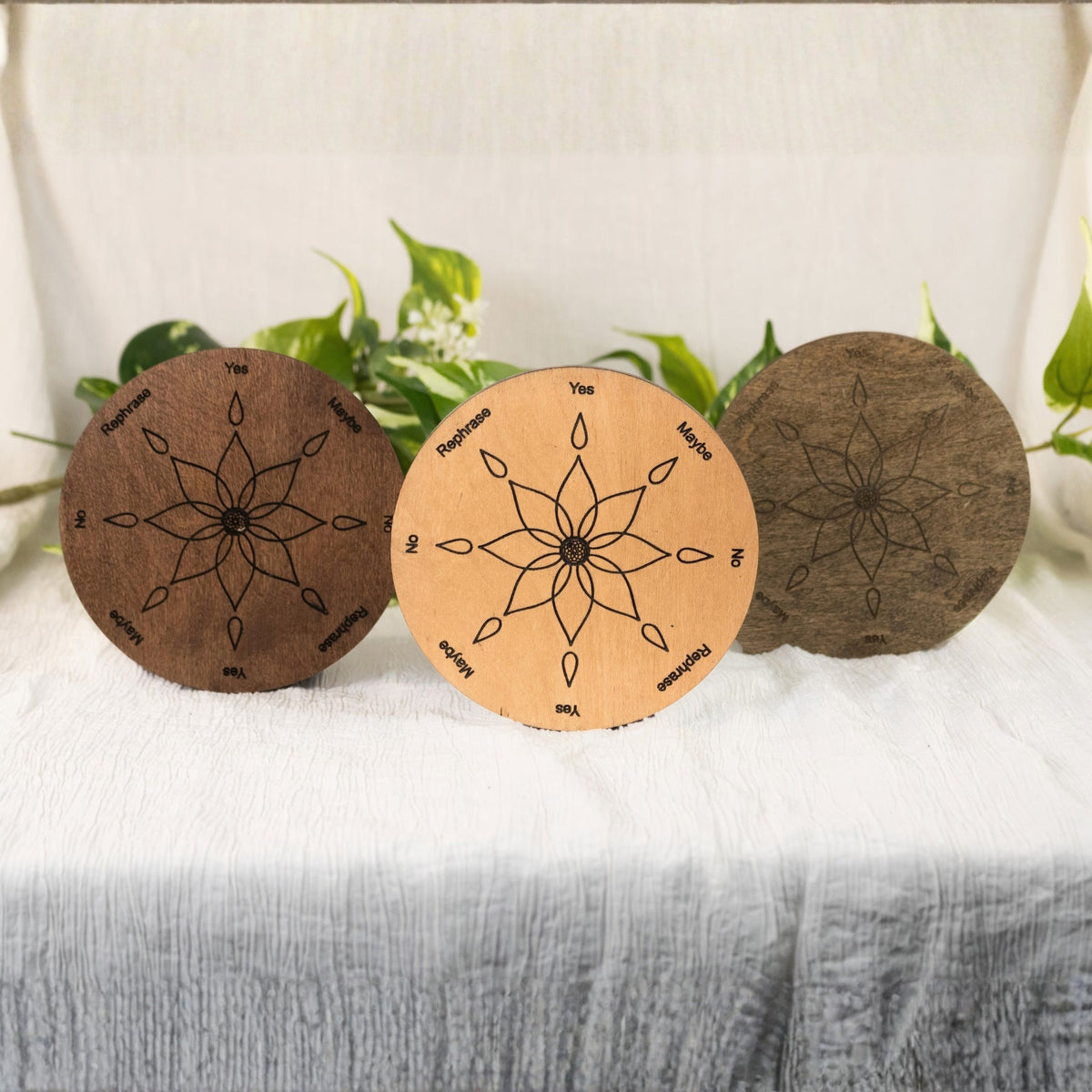 Wooden Flower Pendulum Board