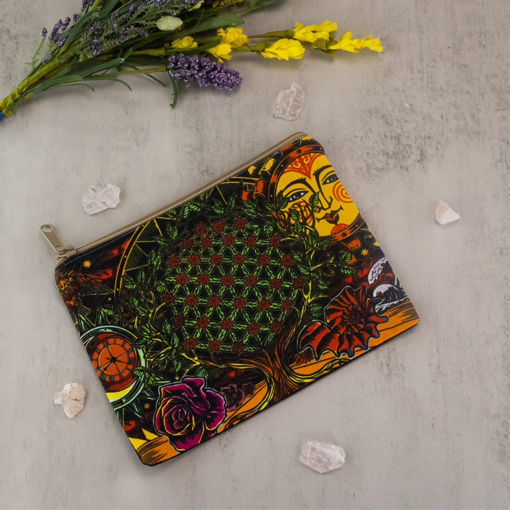 Flower of Life Cosmetic Bag