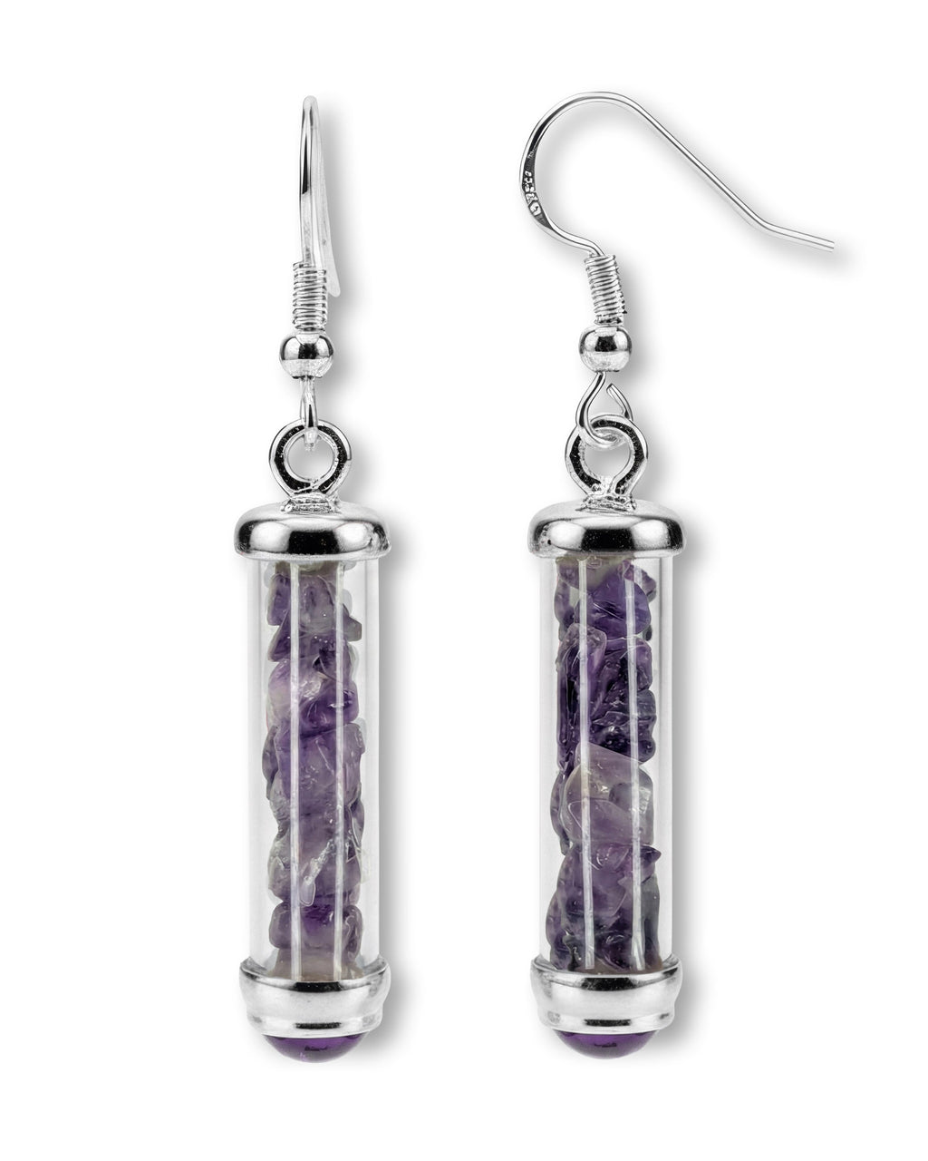 Amethyst Earrings for Healing, Purification & Intuition