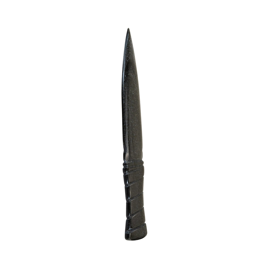 Golden Sheen Knife with Spiral Handle