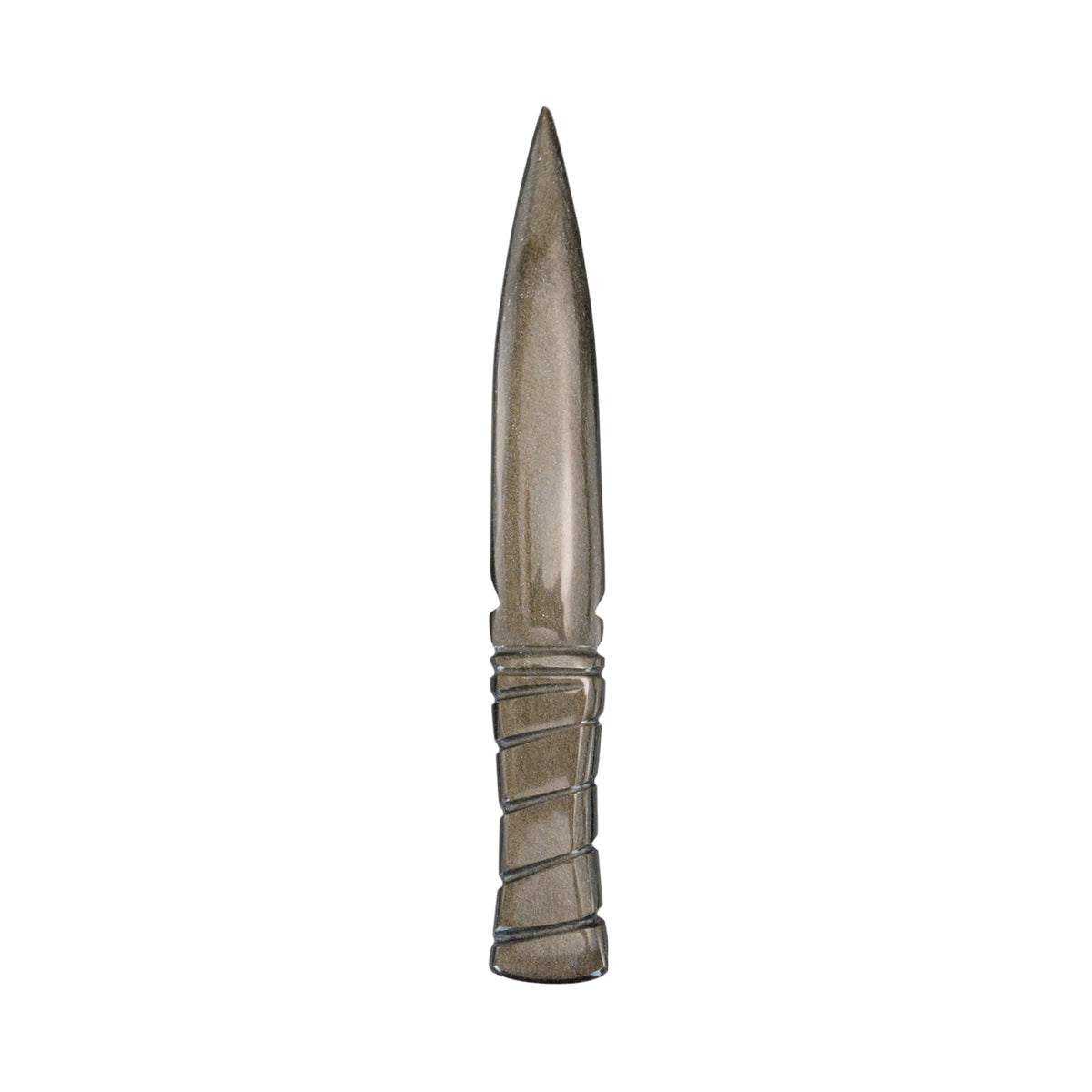 Golden Sheen Knife with Spiral Handle