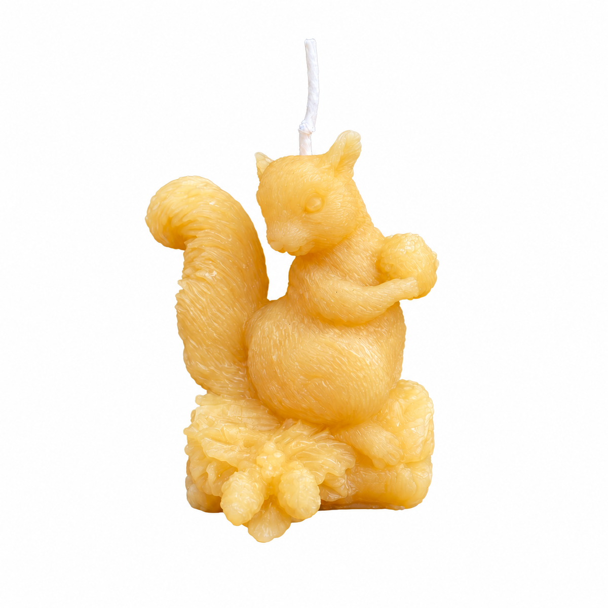Squirrel Beeswax Candle