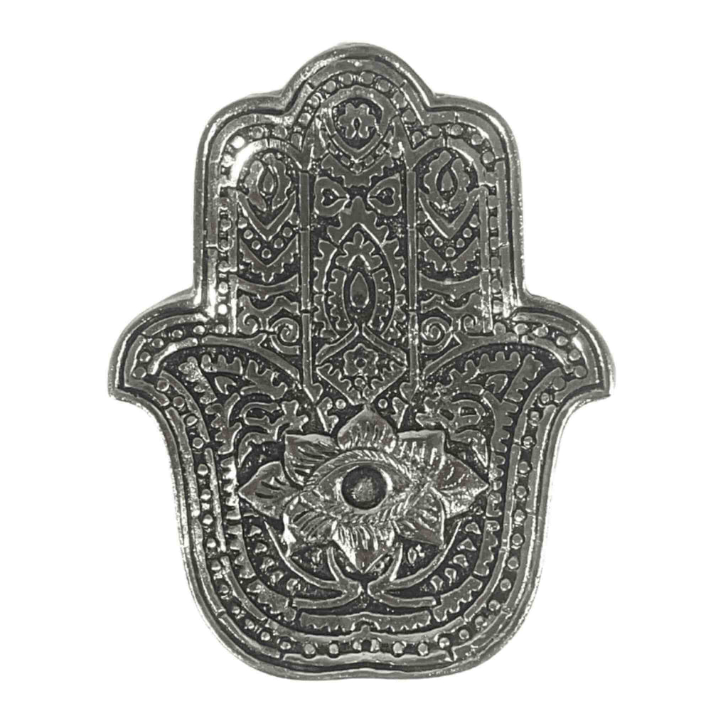 Hamsa Aluminum Incense Burner