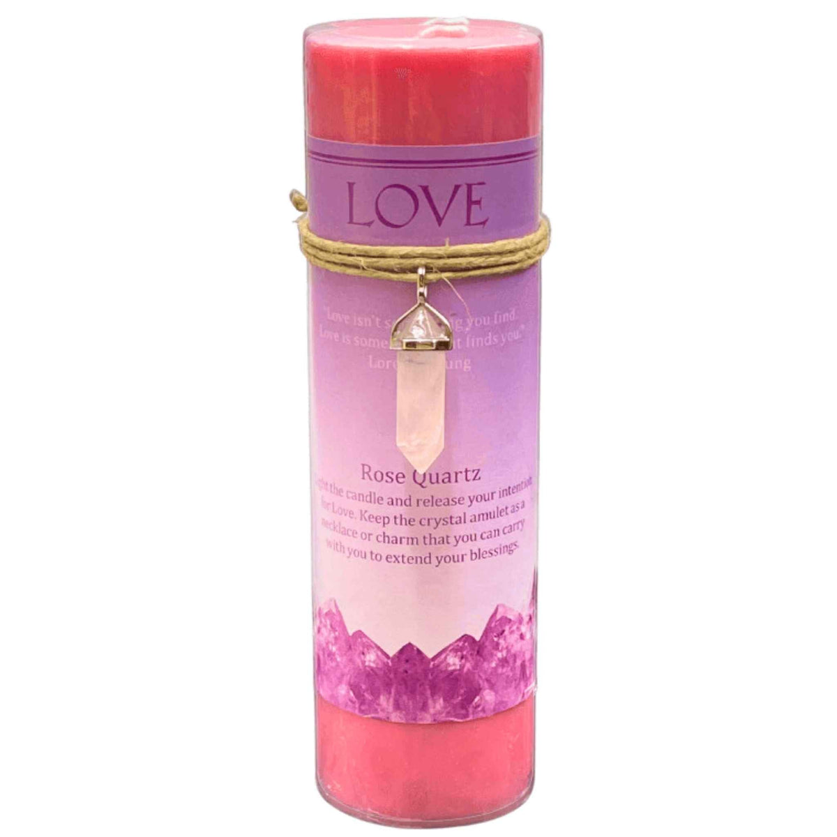 Crystal Energy Pillar Candle
