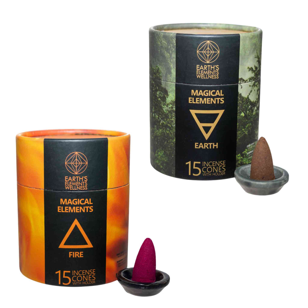 Magical Elements Incense Cones w/Burner