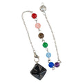 Crystal Merkaba Pendulum with Chakra Stones