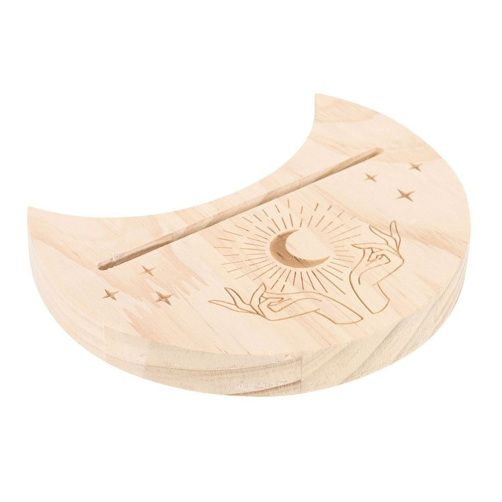 Mystical Hands Crescent Moon Tarot Card Holder