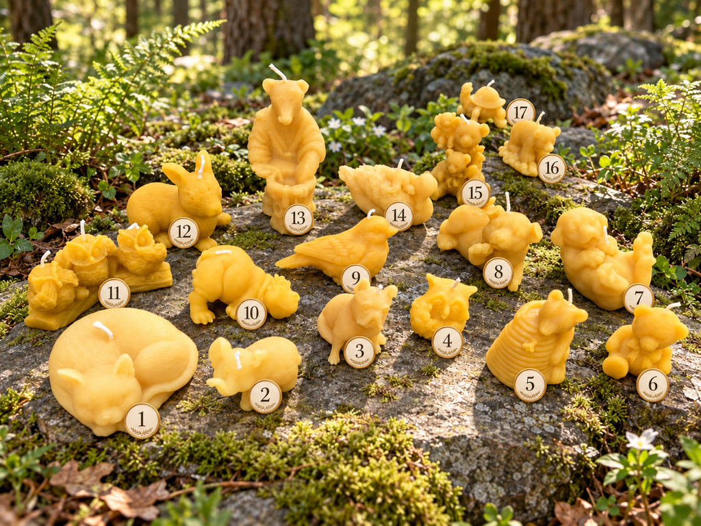 Animal Candles | Cute Creature Collection of Beeswax Candles