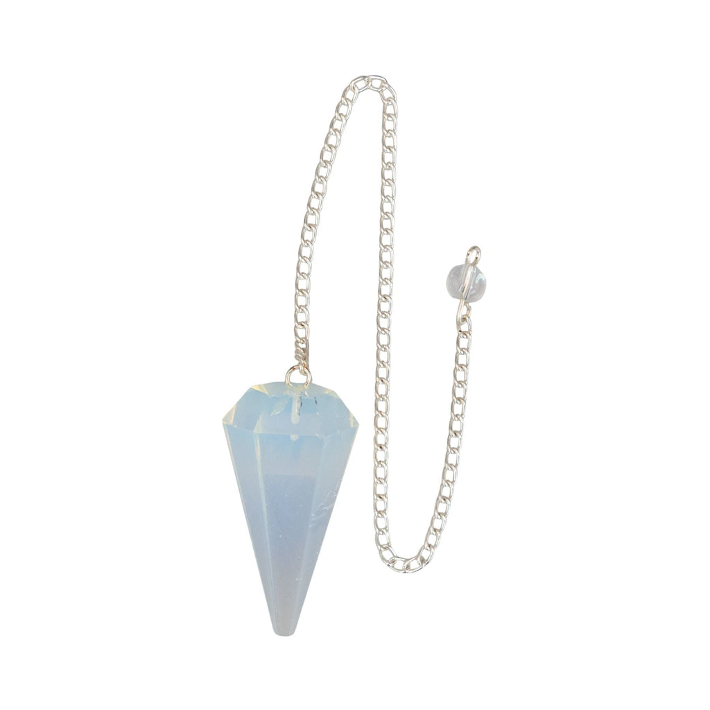Opalite Faceted Pendulum