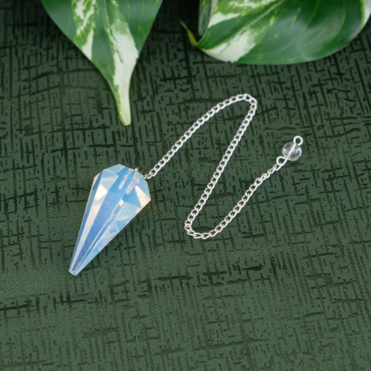 Opalite Faceted Pendulum