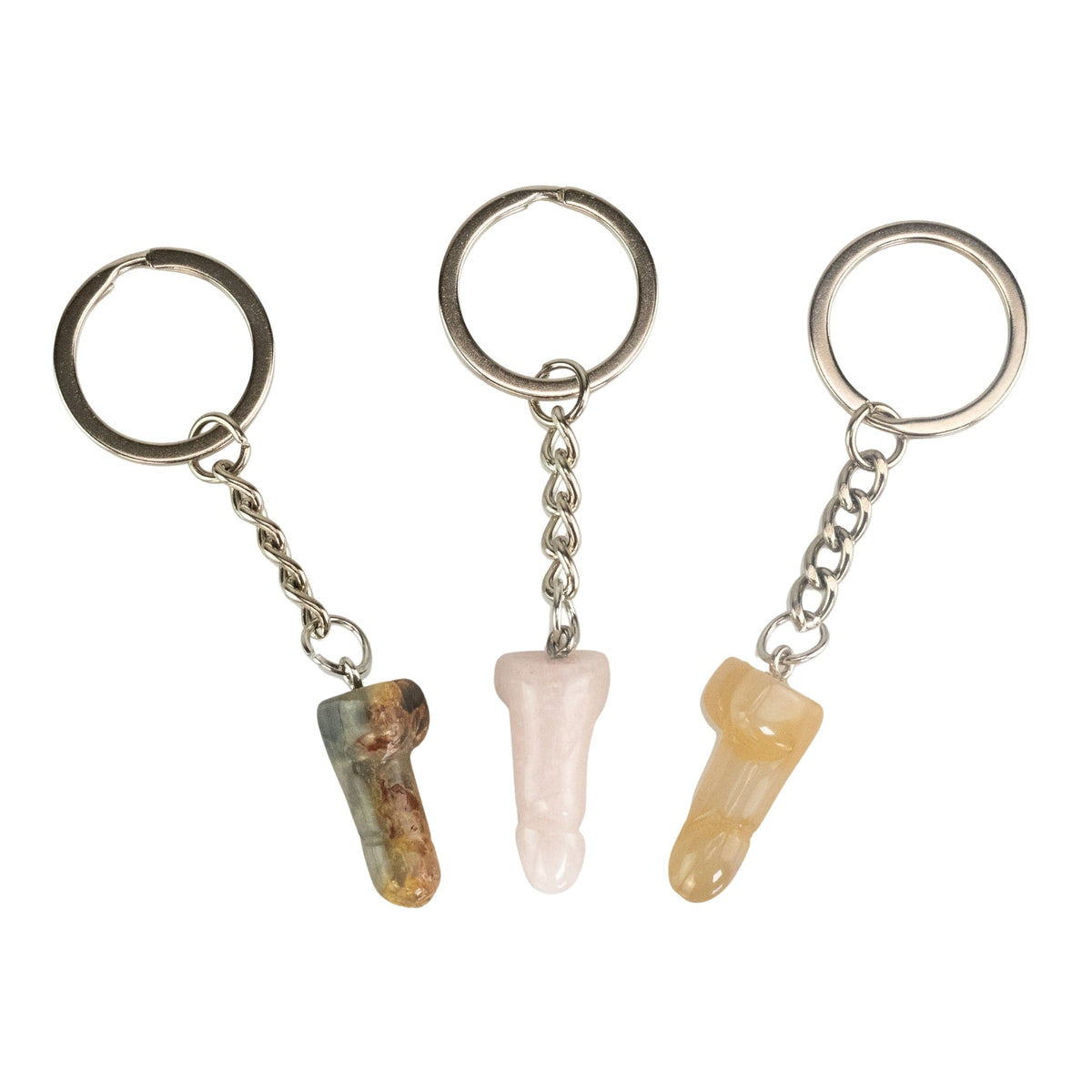Crystal Phallus Keychain