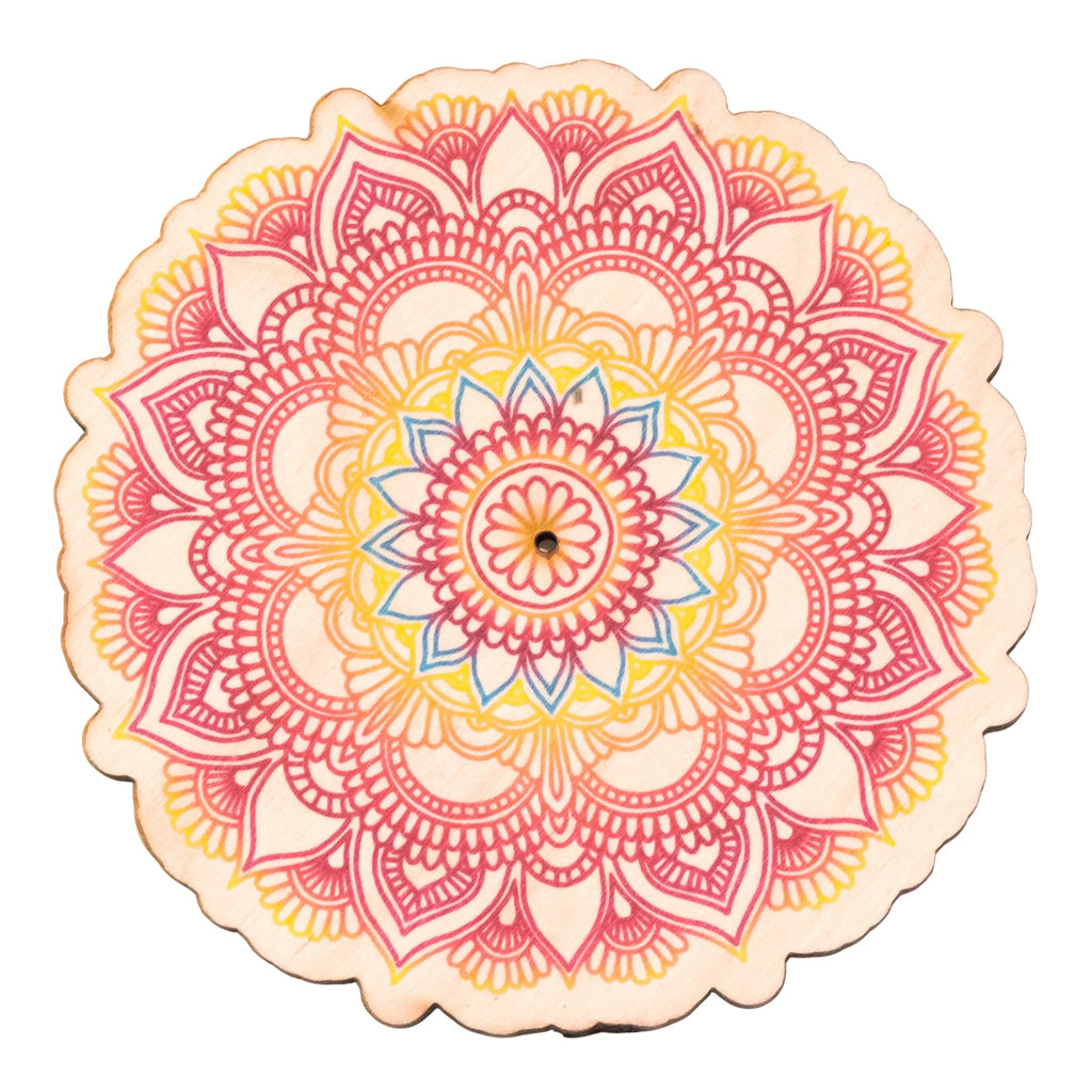 Rainbow Mandala Upright Incense Burner