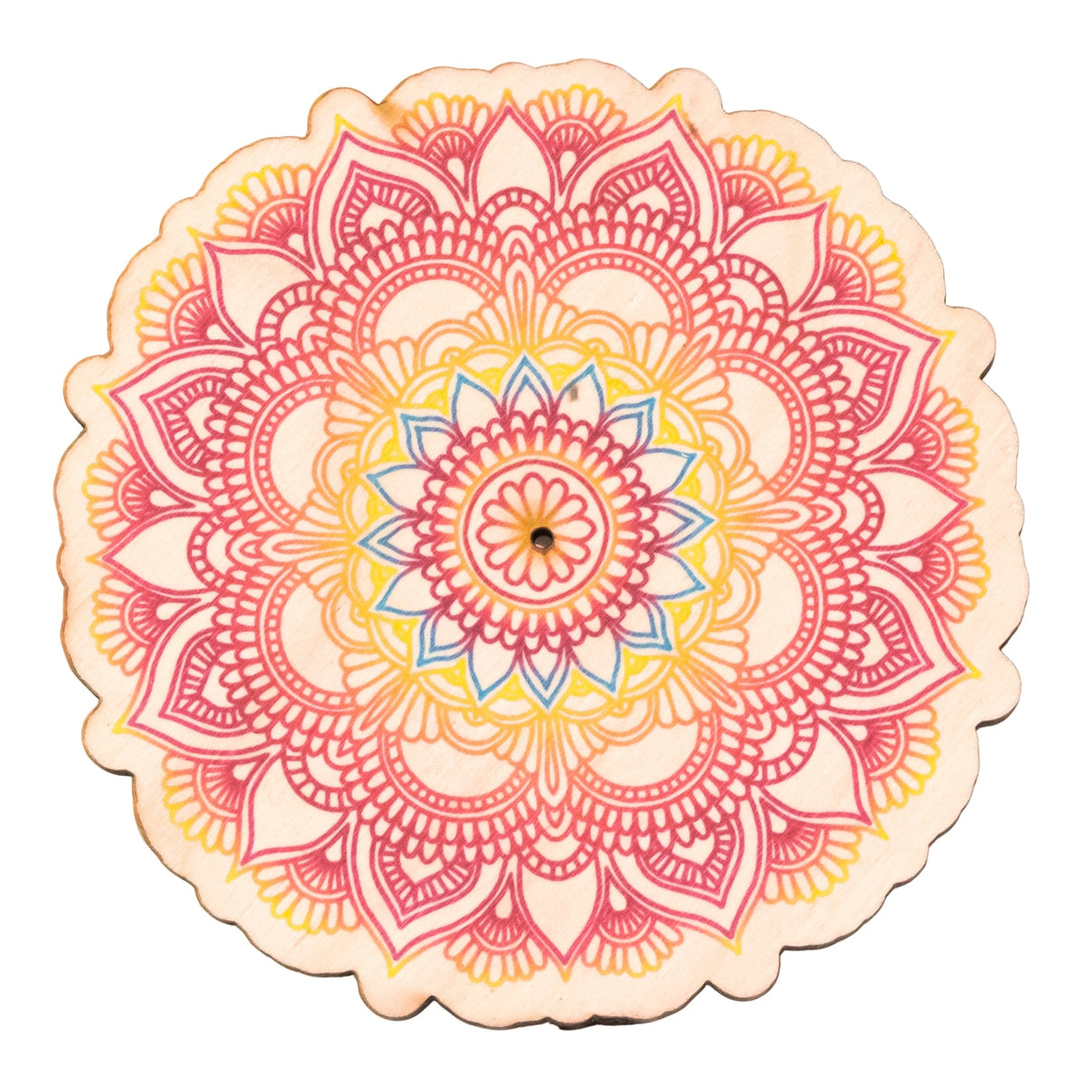 Rainbow Mandala Upright Incense Burner