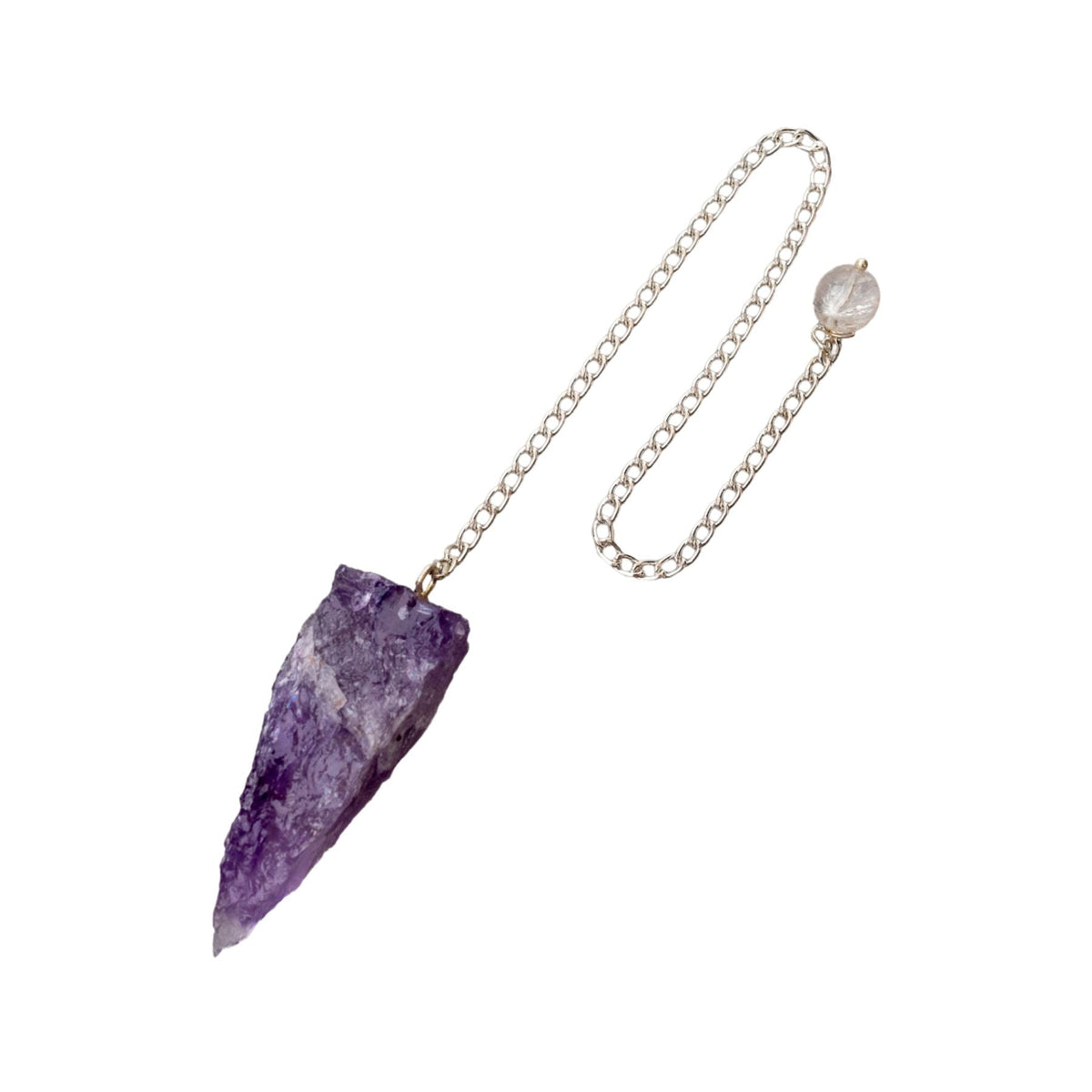 Raw Amethyst Pendulum