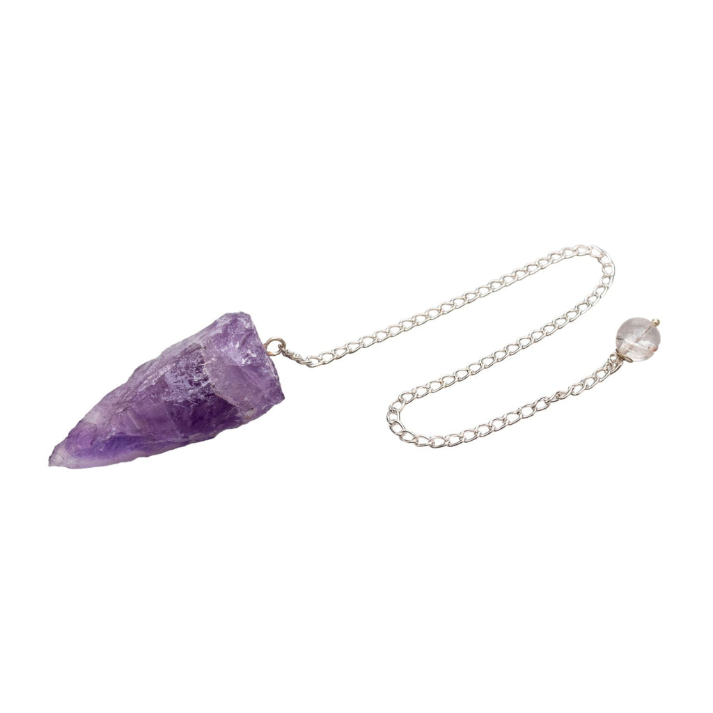 Raw Amethyst Pendulum