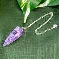 Raw Amethyst Pendulum