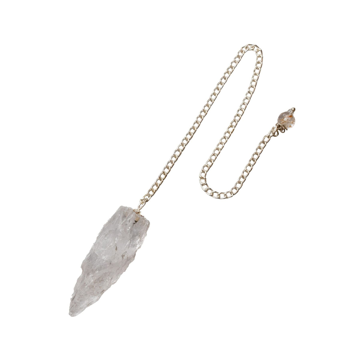 Raw Clear Quartz Pendulum