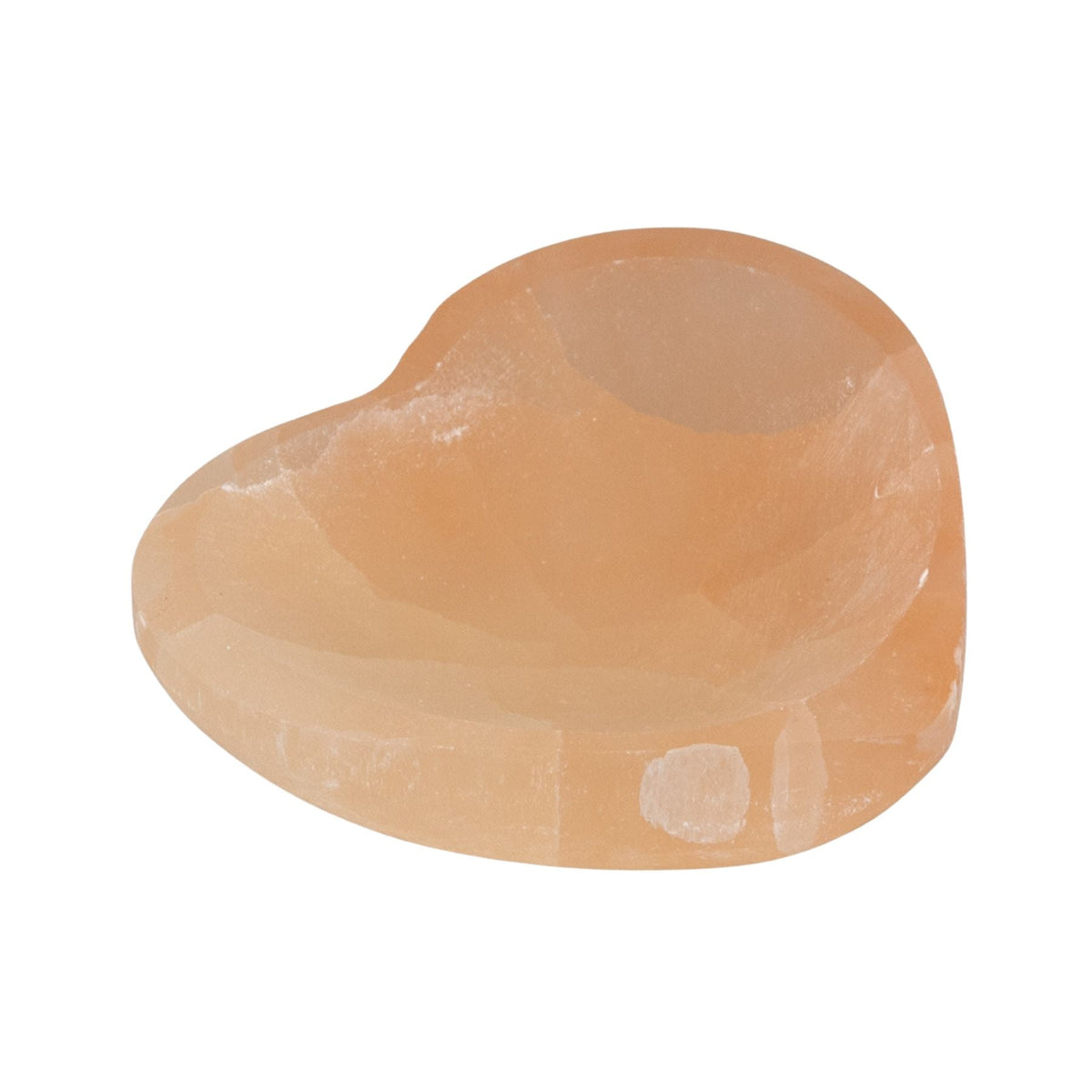 Red Selenite Heart Shaped Bowl