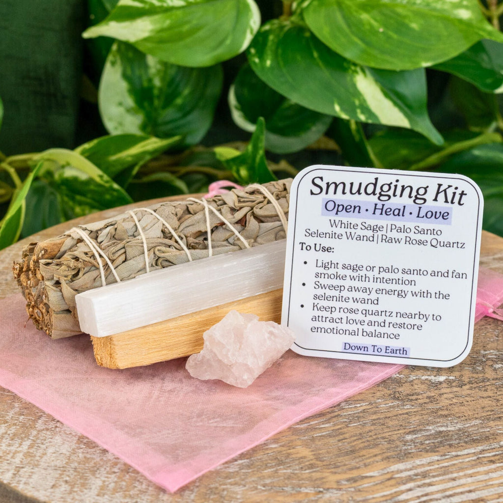 Rose Quartz Smudging Kit