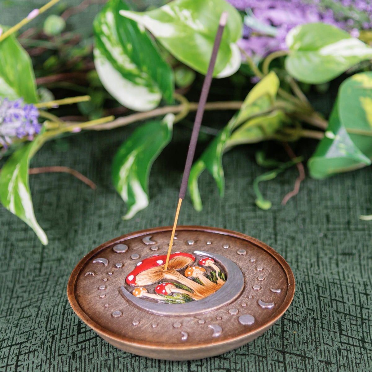 Round Mushroom Incense Burner