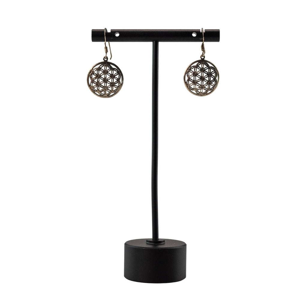 Flower of Life Sterling Silver Earrings