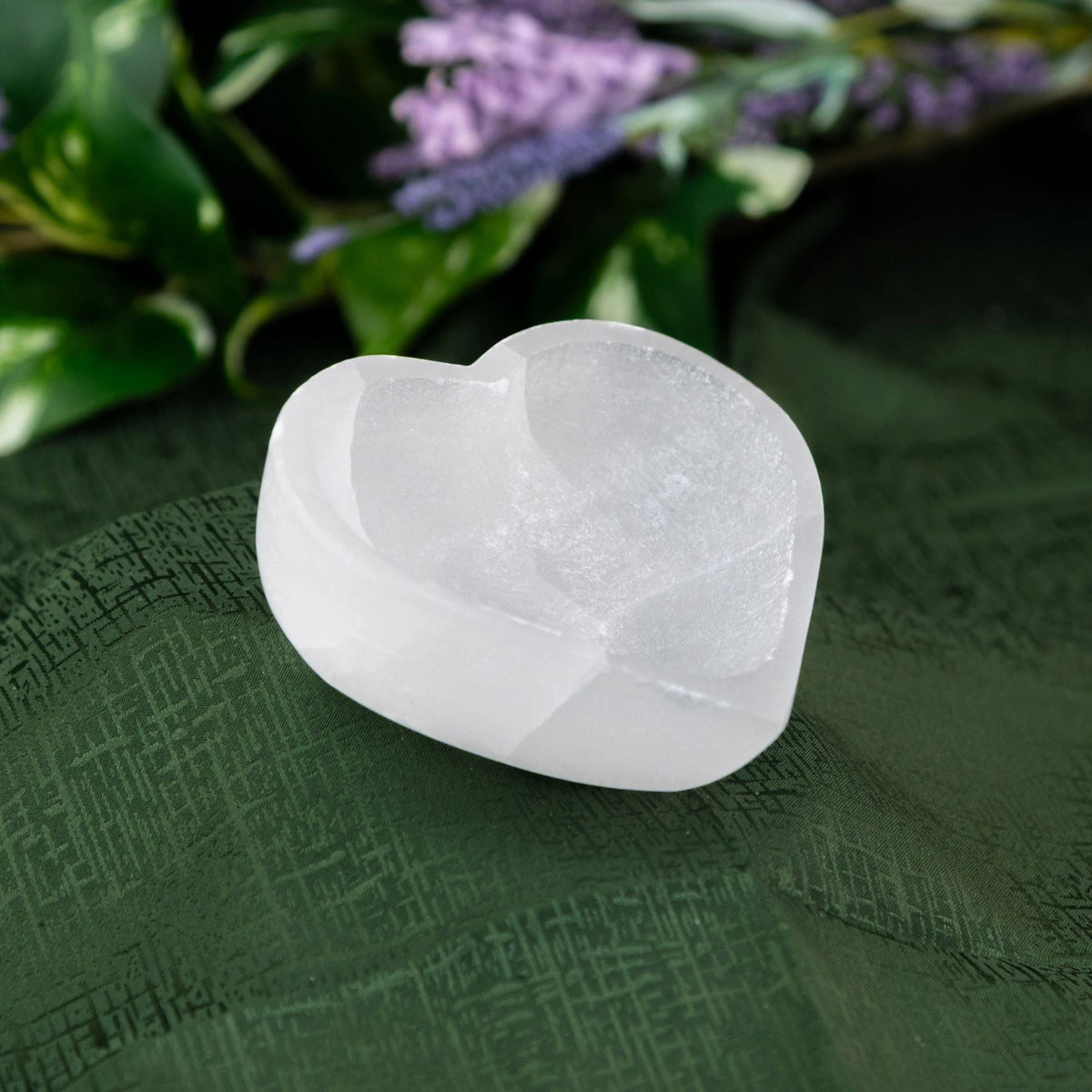 Selenite Heart Shaped Bowl