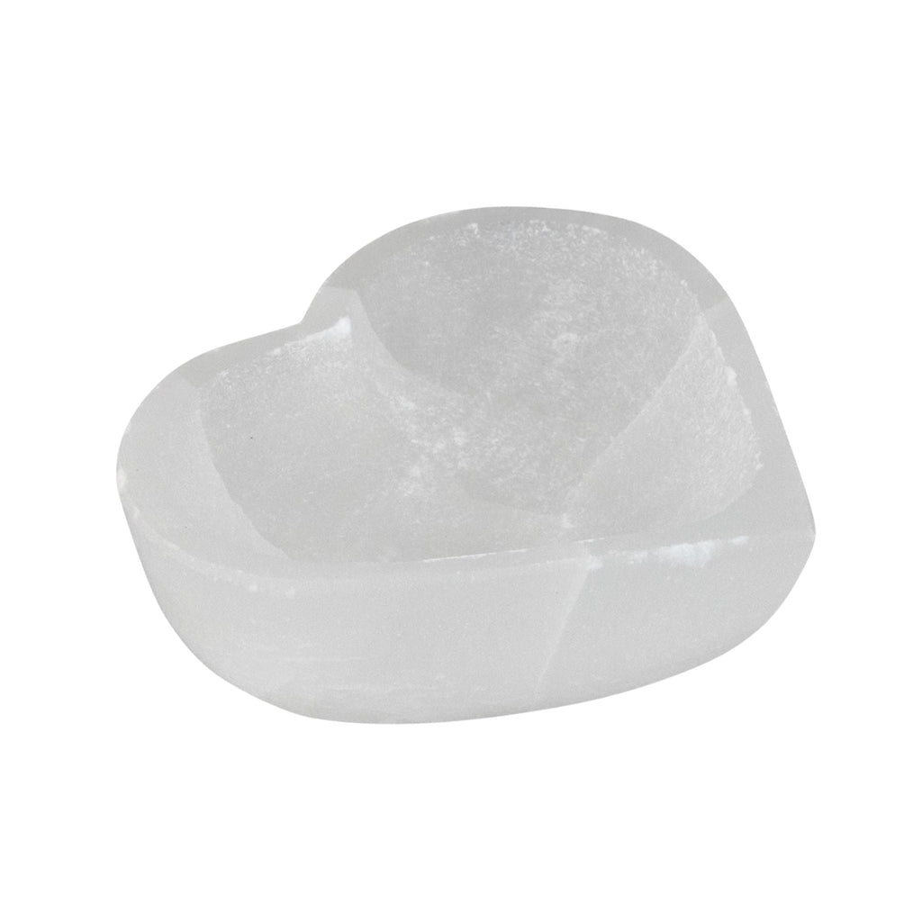 Selenite Heart Shaped Bowl