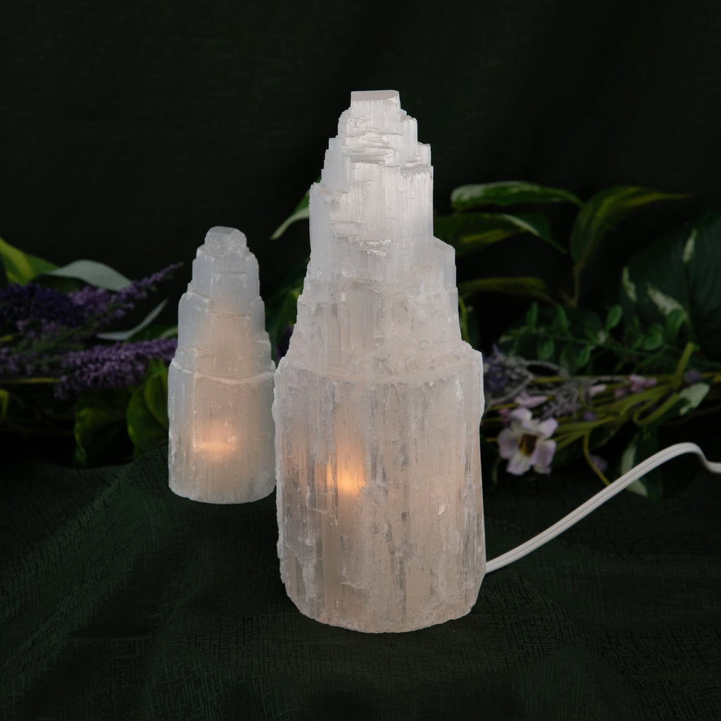 Selenite Iceberg Lamp