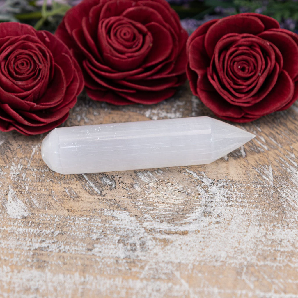 Selenite Wand with Point