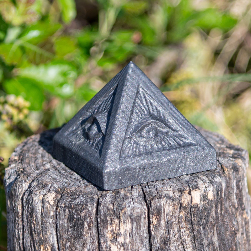 Shungite Evil Eye Pyramid