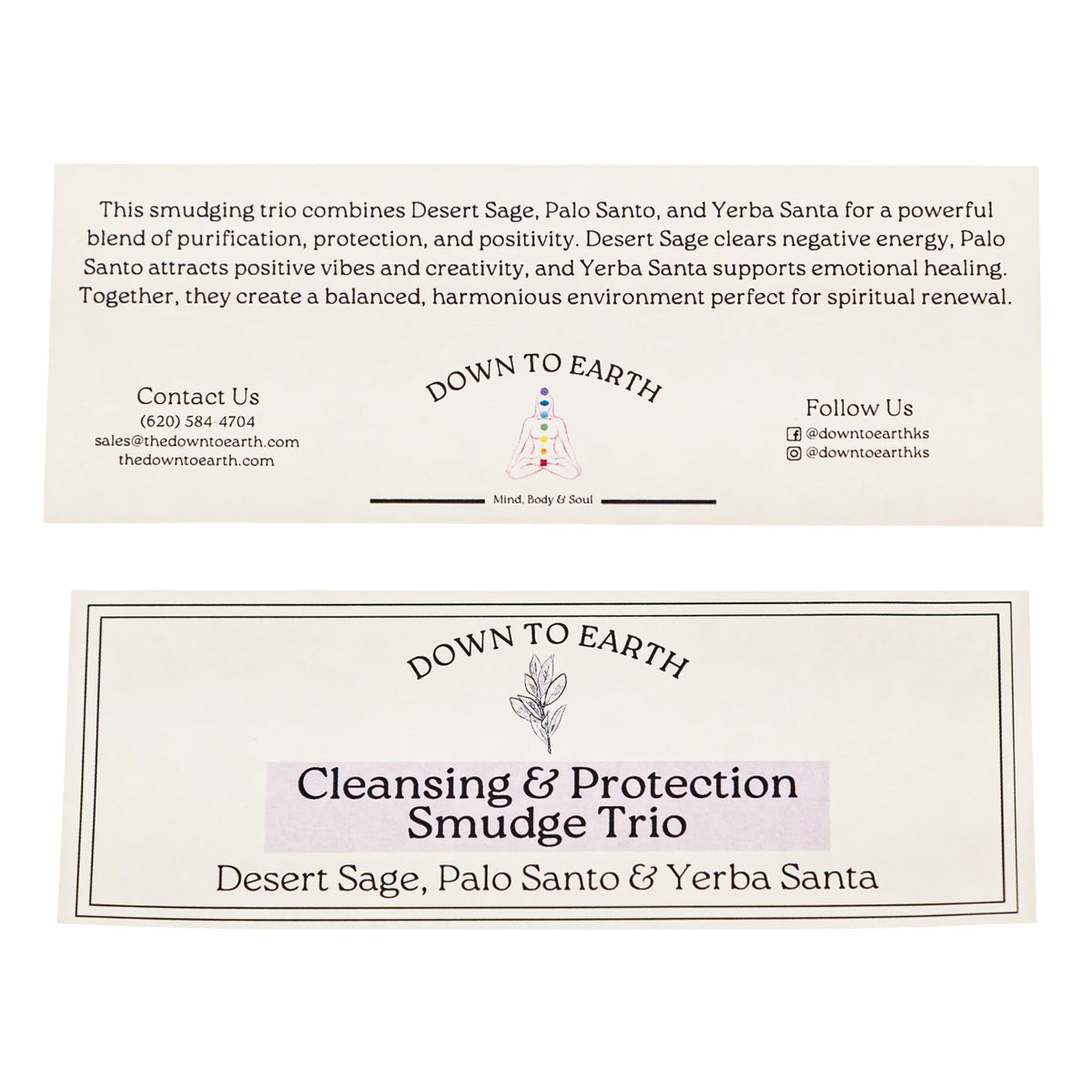 Cleansing & Protection Smudging Trio: Desert Sage, Palo Santo & Yerba Santa