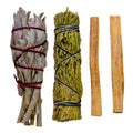 Purification & Protection Smudging Trio: White Sage, Palo Santo & Cedar