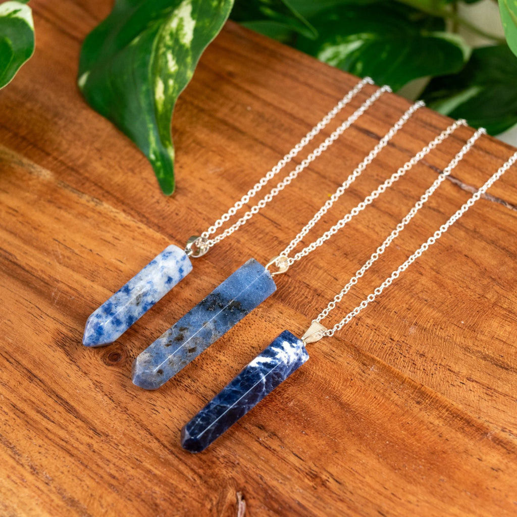 Sodalite Point Necklace