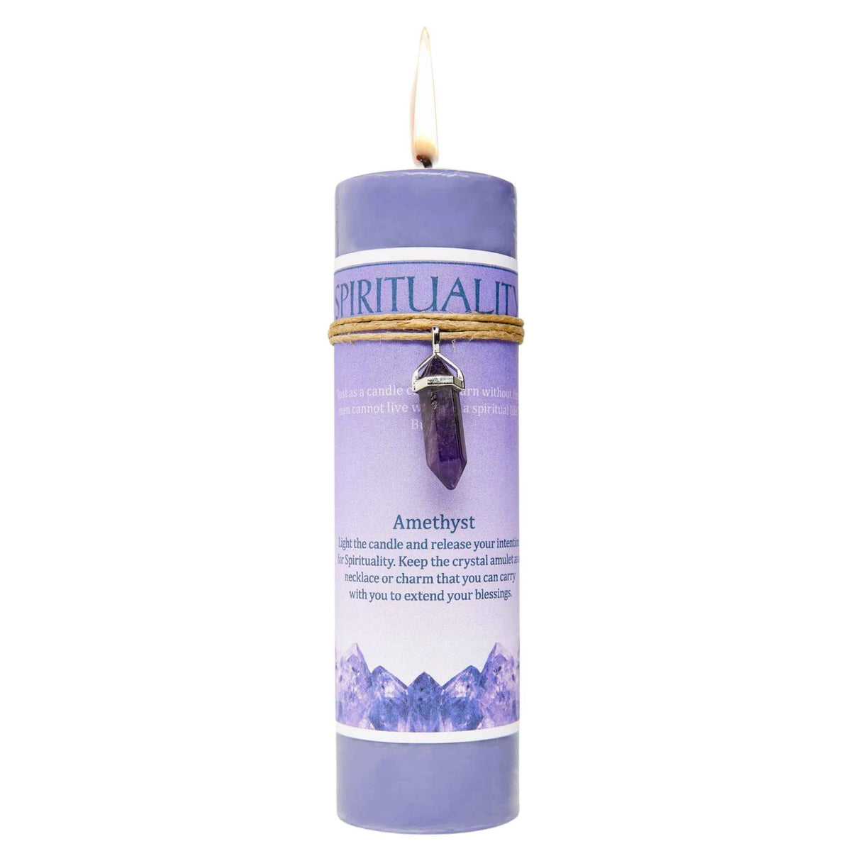 Crystal Energy Pillar Candle