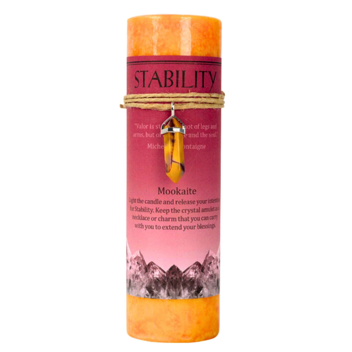 Crystal Energy Pillar Candle